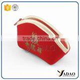 Resealable Eco Friendly Security Velvet Pouch With Button With Customized thumbnail-6