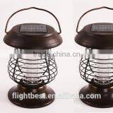 Новейшая солнечная противомоскитная лампа из нержавеющей стали с двумя светодиодными лампами  для внешнего освещения, доставка в Сан-Марино