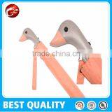2 Fold Auto Open Duck Umbrella,duck Head Handle Umbrella thumbnail-2