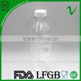 PET Transparent Empty Square 1 Litre Yogurt Plastic Bottle thumbnail-5