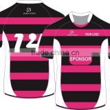 custom sublimation rugby jersey as your artwork design