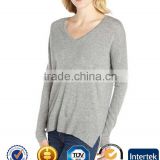 Best Quality Winter Long Sleeve V Neck Cashmere Sweater