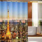 Full Printed Eiffel Shower Curtain thumbnail-4