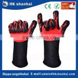 Shanhai Best Price 100% Cotton Lining Aramid Fiber Custom Silicone 932F Kitchen Gloves Heat Resistant thumbnail-1