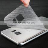 Durable 3D Anti-fingerprint Clear Carbon Fiber Back Film Screen Protector Protective Guard For Samsung Galaxy S7 Edge Vynil thumbnail-4