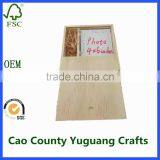 4x6 Photo Wood Box Usb Tin Wooden Memory Boxes