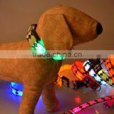 Rhombus Printing Led Flashing Lights Dog Collar thumbnail-2
