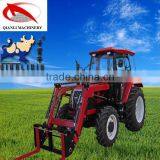 Low Prices Hot Sale 4 Wheel Drive Tractors 90hp 4wd With Front End Loader thumbnail-1