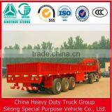 3 Axle 60 Ton Curtain Side Trailer Detachable Wall Sidewall Semi Trailer thumbnail-3