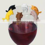 Silicone Different Colored Kittens Glass Markers thumbnail-1