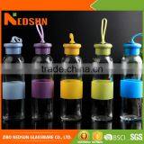 High Quality Glass Clear Water Bottle With Cap thumbnail-1