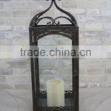 Creative Antique Vintage Promotion Square Iron Candle Metal Lanterns thumbnail-4