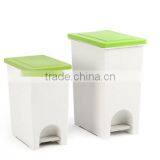Wholesale Stock Small Order Rectangle Coverd Garbage Can