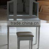 Triple Mirror Dressing Table With Stool thumbnail-1