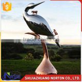 Stainless Steel Bird Garden Sculptures with three bull NTS-022LI
