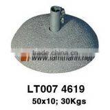 Outdoor Decoration Vietnam Grey Stone Terrazzo Round Umbrella Base thumbnail-1