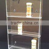Factory Wholesale Clear Acrylic Wall Mounted/wall Hanging Spice Bottle Rack thumbnail-2