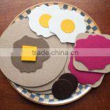 High Quality Premium New Fashion Custom Non-woven Felt DIY Food Pizza Craft Tool Kit for Kid Baby Educational Toy Trade in China thumbnail-1