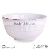Factory Direct Wholesale Embossed Ceramics Soup Bowl thumbnail-2