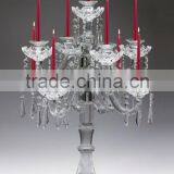 Small White Candlestick Holders, Crystal Vintage Candlestick thumbnail-1