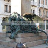 Hot Sale China Brand Wholesale Bronze Lion With Wings Statue thumbnail-1