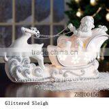 Santa and Glittered Sleigh LED Light thumbnail-1