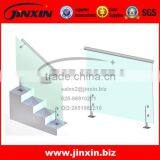 JINXIN Square Mirror Surface Glass Balustrades Spigots Stainless Steel Indoor Railing thumbnail-1