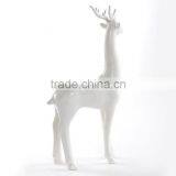 Plain White Modern Set of 4 Ceramic Milu Deer for Home Decoration thumbnail-5