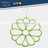 Antiskid Silk Scarf Flocked Velvet Hangers,excellent Silk Scarf Bound,ABS, Nylon Villi,Chrome Plated Hook thumbnail-3