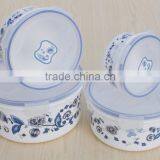 5 Set Plastic Round Shaped Storage Container Set thumbnail-4