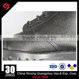 Black Full Grain Leather Waterproof Canvas Combat Jungle Military Boots thumbnail-6