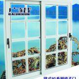 Horizontal Grilled Aluminium Sliding Windows Fireproof Push - Pull Window For Room thumbnail-1