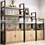 Cheap Wood Melamine Bookcases Bookshelves With Ladder thumbnail-5