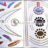 T002-004 High Quality Cheap Luminous Tattoo Sticker Metallic Gold Removal Temporary Body Wholesale Fake Body Tattoo Producer thumbnail-1
