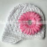 Knit Hat With Flower