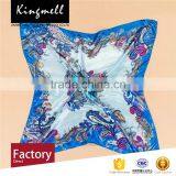 Custom Fashion Bright Color Digital Printed Silk Hijab Scarf thumbnail-2