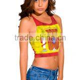 Spanish Lady Flag Burnout Graphic Custom Print Tank Top thumbnail-3