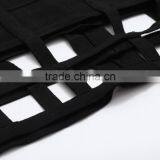 Black Geometric Color Block New Fashion 2015 HL Sleeveless O-Neck Bandage Dress Bodycon Girl Evening Party Dress thumbnail-6