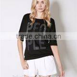 Customized 100% Cotton Fleece Pullover Sweatshirts Print 1/2 Sleeve Crewneck Pullover t Shirt thumbnail-1