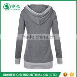 Hot Sale Cheap No Pockets Sublimation Slim Fit Womens Plain Pullover Hoodies thumbnail-2