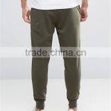 Plain Olive Green Men Skinny Fit Workout Joggers With Pocket Side Men Gym Sweatpants thumbnail-2