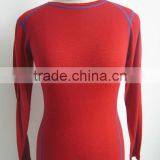 100% Superfine Merino Wool Women Long Sleeve T-shirt thumbnail-1