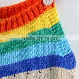 0-3 Years 2017 Wholesale Baby Romper Autumn Knitting Rainbow Cotton Babys Jumpsuit (pick Size) thumbnail-4