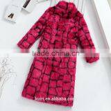 Female High Street Formal Long Winter Rabbit Fur Overcoat Korean Fashion 2016 Women Cardigan Faux Fur Coat thumbnail-1