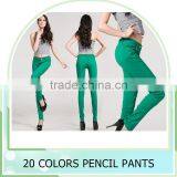 New Women's pants Sexy Spring elastic candy colored pencil Pants Jeans Trousers women's jeans