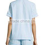 2017 Top Design Stripes Solid Wholesale Cotton Pajamas for Summer thumbnail-4