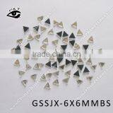 Hot Fix Rhinestone Triangle Shape Rhinestone in Crystal Clear for Clothing thumbnail-1