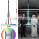 CUSTOMIZED MIDDLE EAST ARAB CRYSTAL SANTIAGO CALATRAVA 'S TOWER BUILDING MOLDE FOR DUBAI SOUVINER GIFT