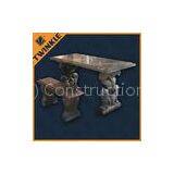 Simply Marble Garden Ornaments With Outdoor Stone Bench For Decking