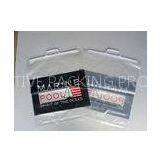 Rigid Clip Die Cut Plastic Bags , Color Printing Transparent Bag thumbnail-1